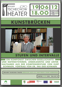 Vortrag zu Kurt Schwaen im Tschechow-Theater