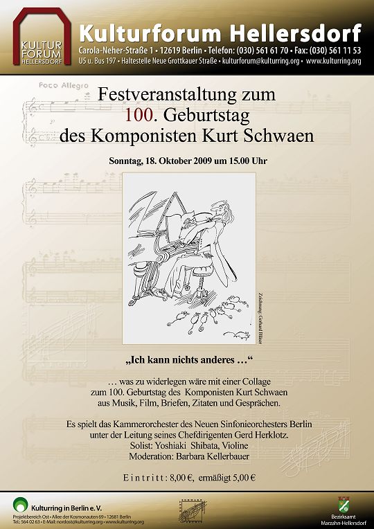 Plakat zur Festveranstaltung in Hellersdorf
