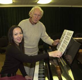 Kurt Schwaen und Erika Herzog 2004