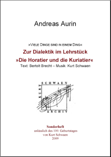 Sonderheft zum 100. Geburtstag von Kurt Schwaen